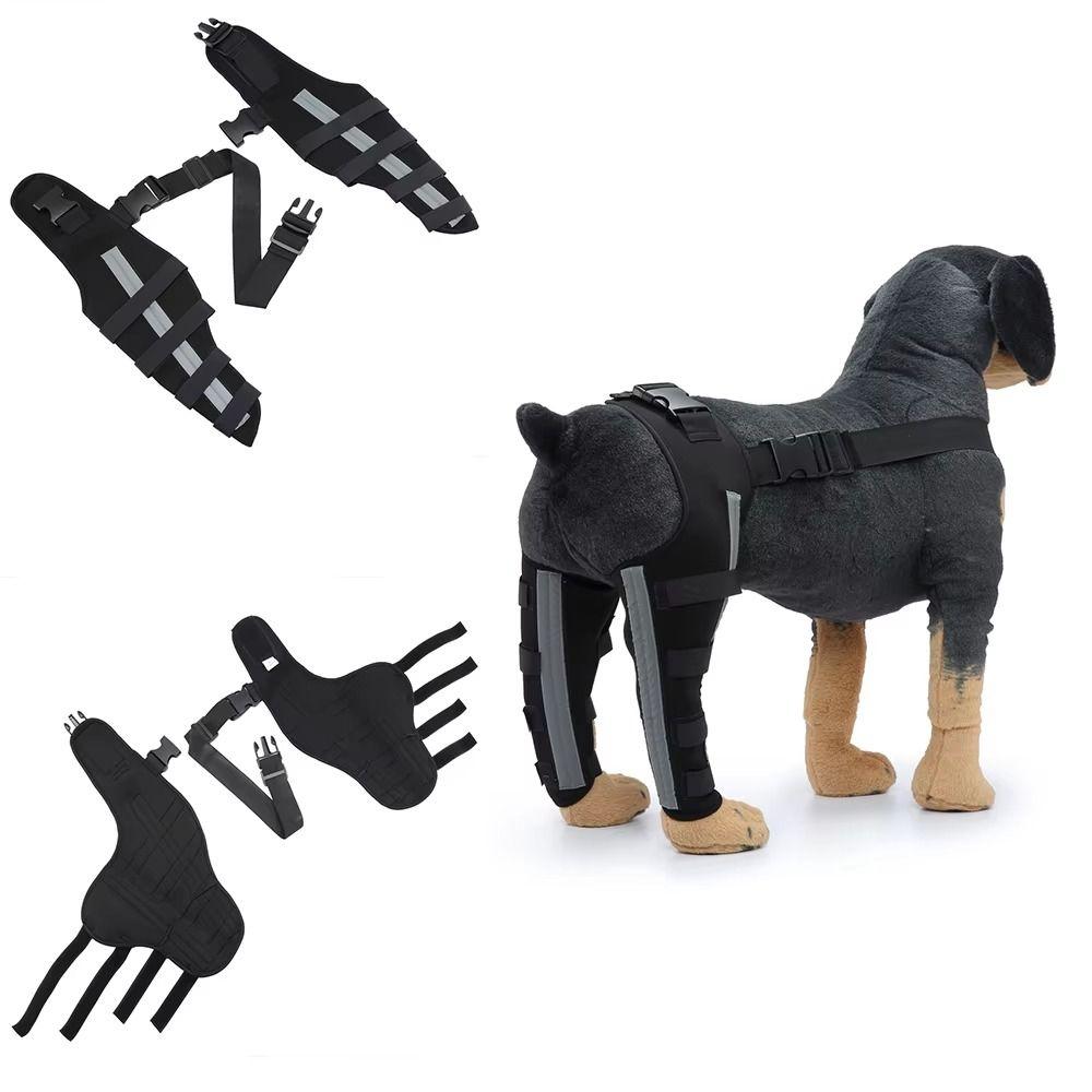Adjustable Dog Knee Brace Comfortable Dog Leg Support Brace Pet Joint Protectors Wound Protection