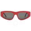 Balenciaga Grey Butterfly Ladies Sunglasses Bb0095s 016 53