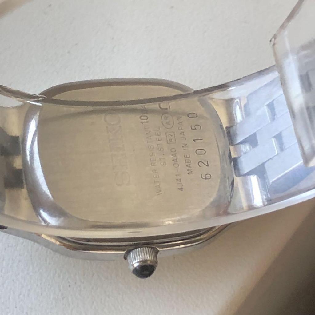 [USED] High-quality SEIKO EXCELINE Watch, Working Condition, Silver/gold