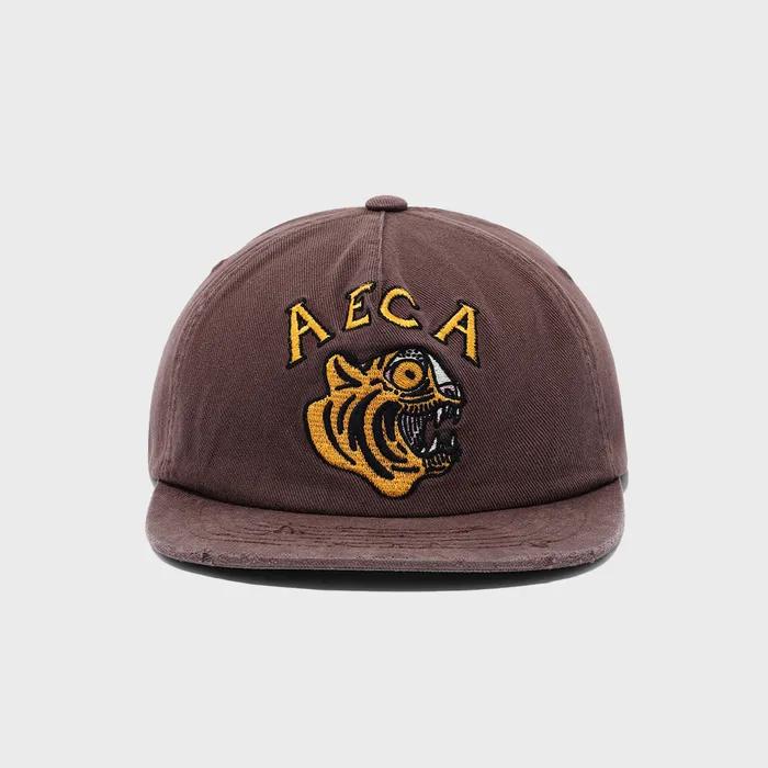 AECA ВИНТАЖНАЯ КЕПКА-ТИГР-КОРИЧНЕВАЯ