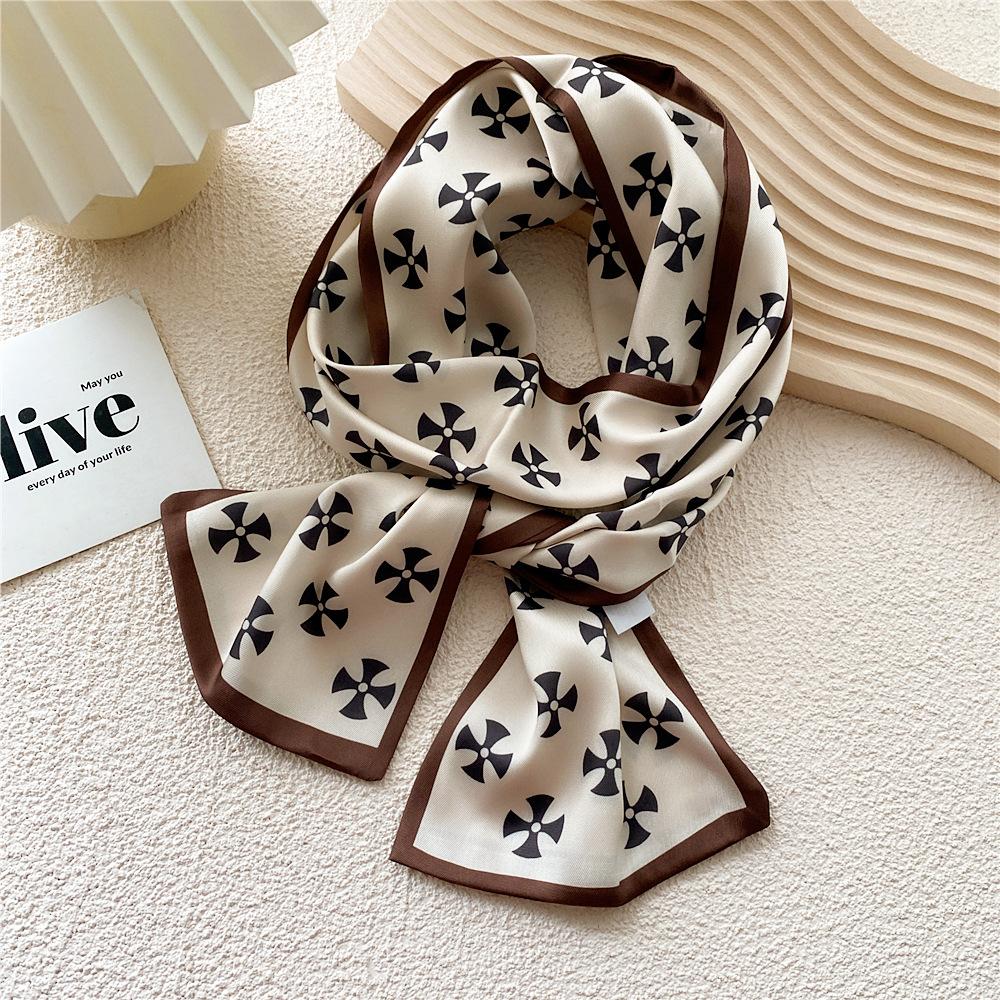 New Scarves Silk Scarves Women'S Spring And Autumn Season Long Decorative Professional Scarves Summer Thin Styles Paired With Shirts Stylish