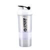 Water bottle plastic shaker cup three-layer protein powder fitness sports milkshake shaker cup water cup LOGO cup 110ML mixing cup