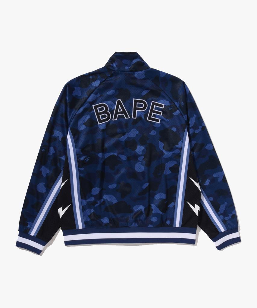 BAPE Color Camo Mesh Relaxed Fit Track Jacket (M) Navy