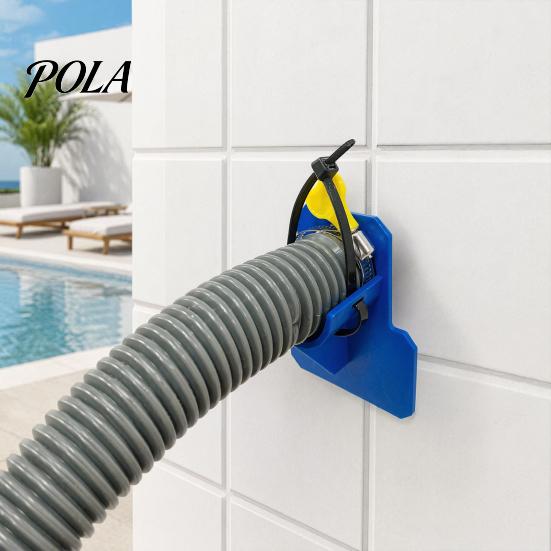 Pool Hose Holder for Above Ground Swimming Pipe Holders, Prevent Sagging, Support Bracket Water with Clamps, Pools Accessories Stabilizer