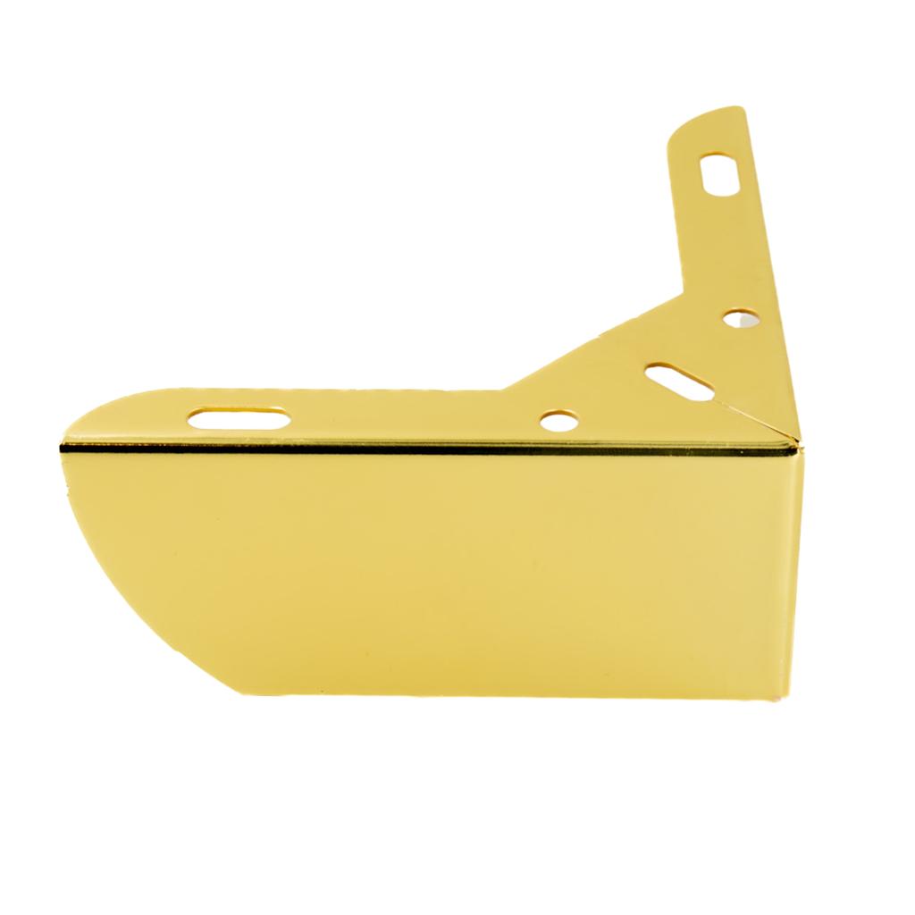 Corner furniture leg, gold chrome, height 5.5 cm