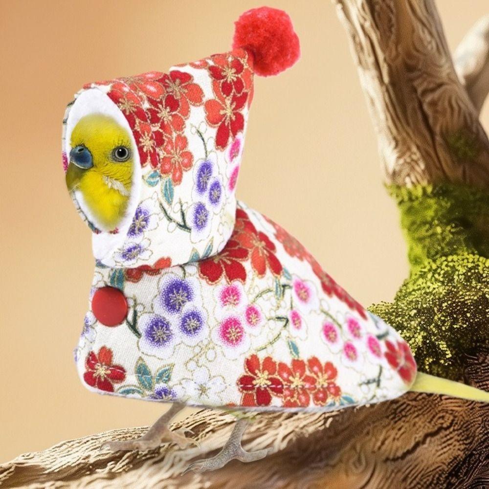 Windproof Pet Parrot Cape Thickened Bird Flight Suit Fashion Bird Jacket Coat  Autumn Winter