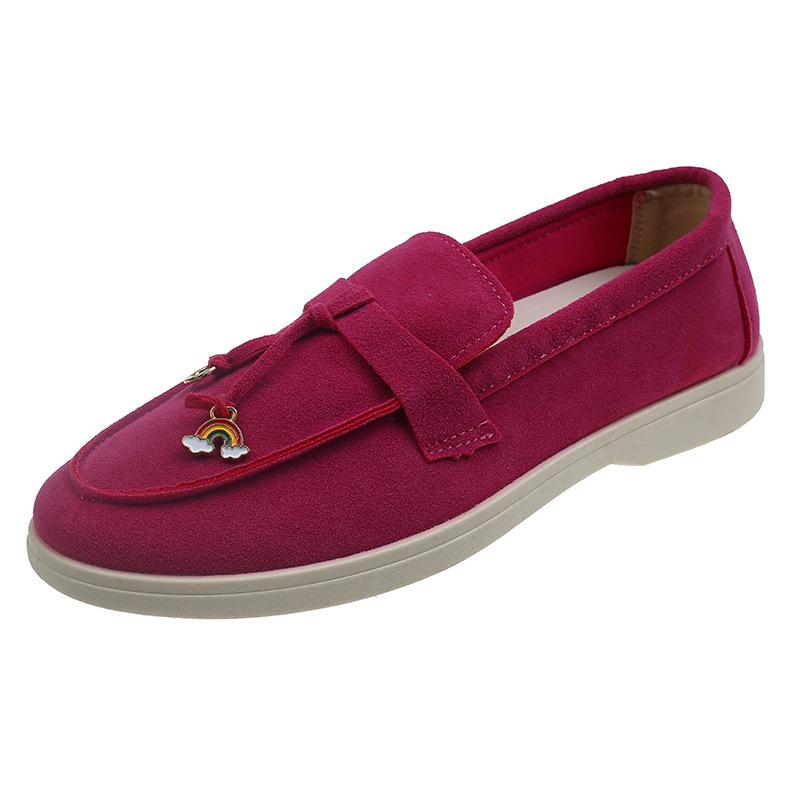 Весенние лоферы женские туфли на плоской подошве ретро замшевые кожаные с кисточками металлические слипоны ленивые туфли мюли туфли для вождения повседневные мокасины