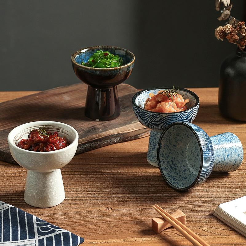 Керамическая миска на высокой ножке Десертная миска Чашка для мороженого Обеденная тарелка Сервировочные тарелки Тарелка для фруктов Салатники Суповая миска Поднос для закусок Блюдо