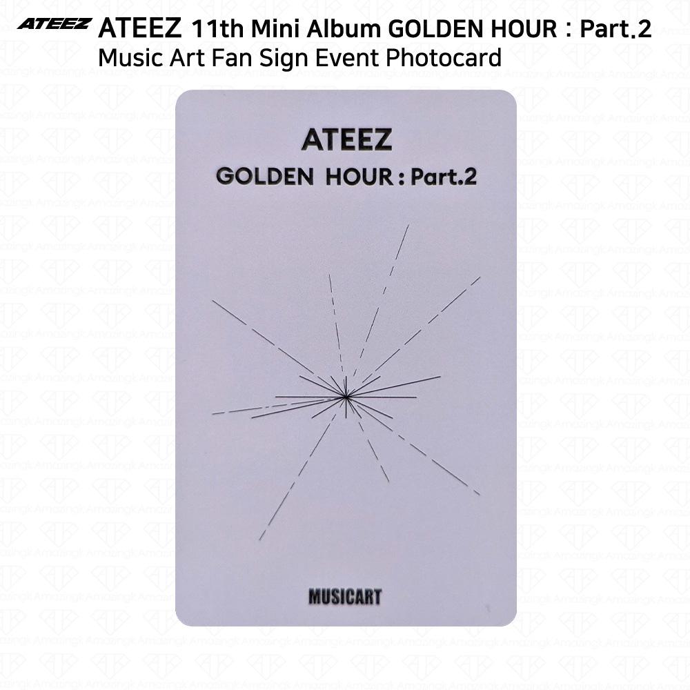 ATEEZ Golden Hour Part.2 Music Art Fan Sign Event Photocard