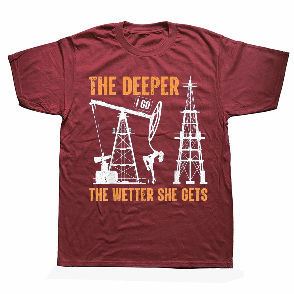 Новинка, футболки для нефтяников, буровых установок, образ жизни, уличная одежда, подарки на день рождения с короткими рукавами, летняя стильная футболка унисекс