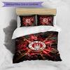 FC St. Pauli Football Printed 3 Pieces Bedding Set, Comfortable Skin Friendly Bedroom Duvet Cover Set
