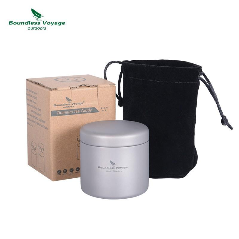 Portable Titanium Tea Canister Puer Loose Leaf Storage Mini Travel Box 35ml 80ml 120ml 200ml