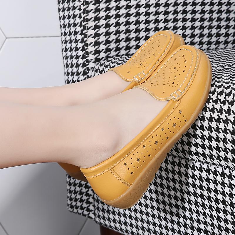 Big Size Women Flats Shoes 2025 Summer Female Casual Loafers Quality Slip-On Zapatillas Mujer Breathable Hard-Wearing