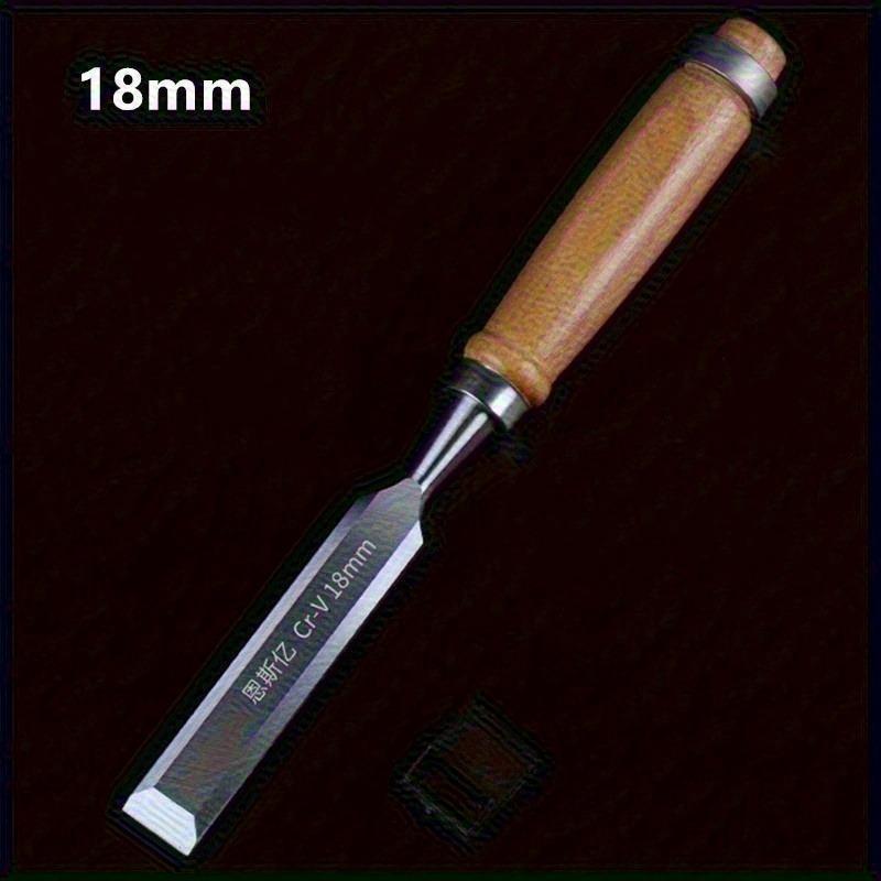 6/12/18/24 мм долото для резьбы по дереву, острое долото из хром-ванадиевой стали с ручкой, инструменты для резьбы по дереву для деревообработки, 1 шт.