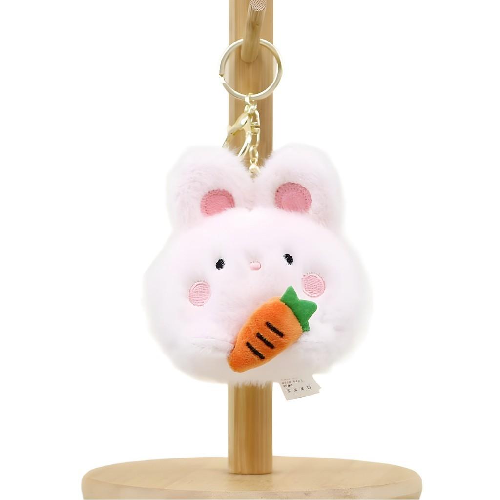Cute Bunny Keychain Ultra Soft Plush 10cm Stuffed Animal Toy Bag Charm