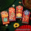 4/6Pcs New Year Red Envelope  Chinese Spring Festival Hongbao Traditional Lucky Money Packets Horse Year Money Pouch