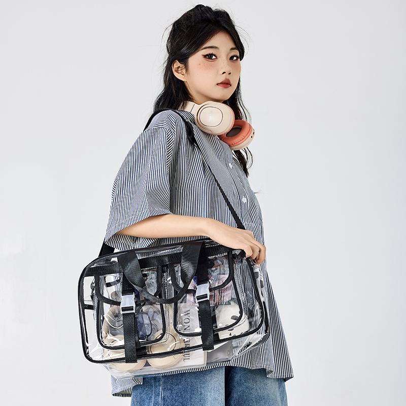 Прозрачная дорожная сумка женская большая вместительная сумка для йоги сумка для плавания