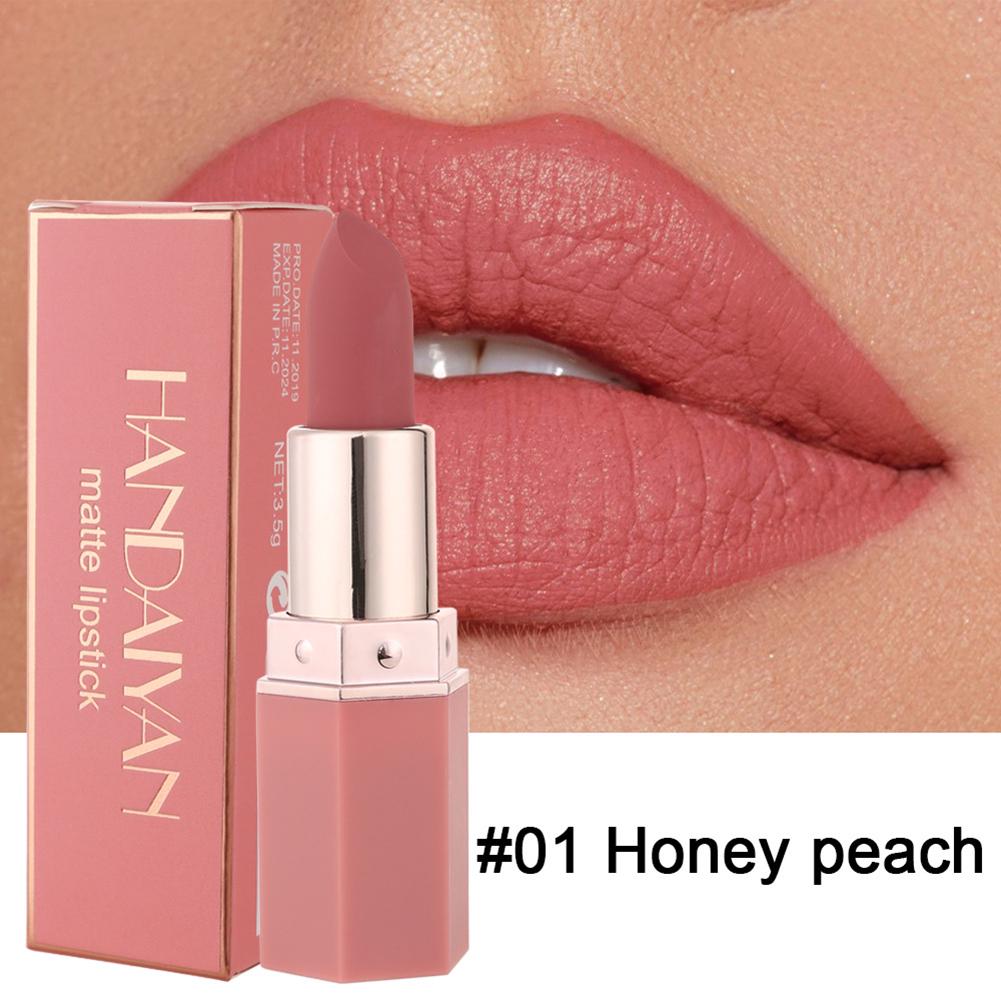3pcs/set Matte Not Easy To Stain Not Easy To Fade Lip Lipstick Long Sticky Waterproof Lasting Non Gloss Cosmetic