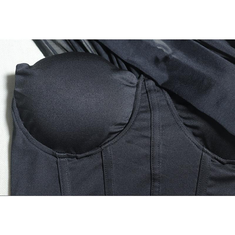 Женское модное платье-футляр, однотонное платье с запахом на груди, лоскутное платье из марли с коротким рукавом, уличное платье с запахом на бедрах