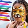 Набор для макияжа с УФ-светящимися мелками для лица и тела на Хэллоуин, неоновая флуоресцентная живопись, набор из 12 комбинаций цветов, 1 шт.