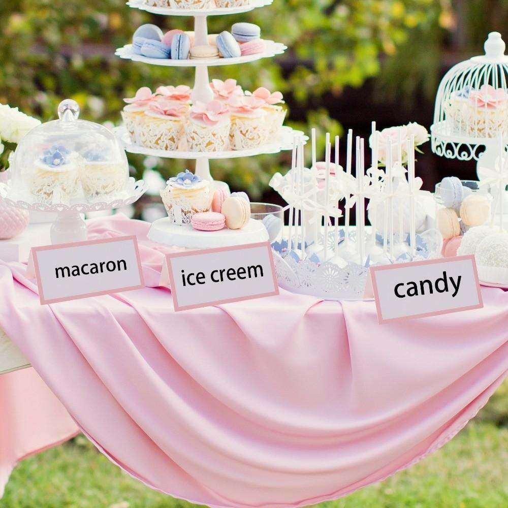 50Pcs Small Tent Card Place Cards Dining Table Decorations Seat Card Fashion Wedding Name Cards