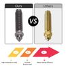 2 Pcs 0.6mm 3D Printer Nozzle Replacement for Elegoo Centauri Carbon 3D Printer M6x25mm Hardened Steel Extruder Nozzle