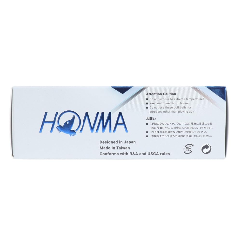 Мяч для гольфа Honma 2024 года, модель 1 дюжина, 12 мячей, белый, желтый, 3 предмета, Tour Spin Distance, мягкий мяч для гольфа TOUR WORLD BT2402 Honma TW-X TW-S HONMA_TW-S_Yellow