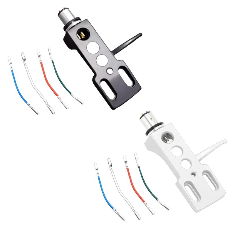Aluminum Turntables Cartridge Stand Holder with Color Wire for Record Player Needle Holder for Audiophiles