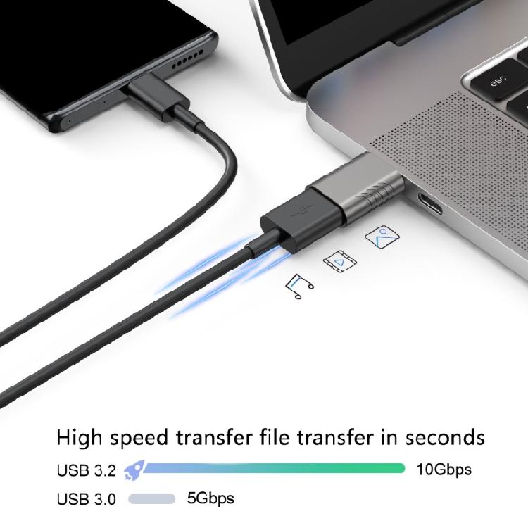 Высокоскоростной USB C на USB Female Адаптер с поддержкой OTG. Идеально подходит для подключения периферийных устройств к устройствам с Type C