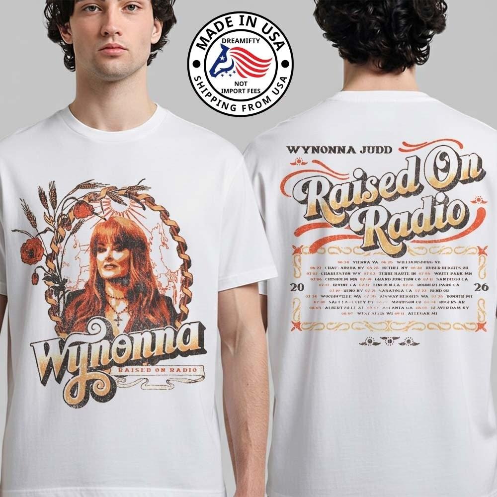 Wynonna Judd Raised on Radio Tour 2026 Concert T-Shirt