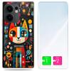 Etui Do Oppo Reno 13F 5G / 13 Fs 5G Foto Obudowa Case Plecki Kot + Szkło 9H
