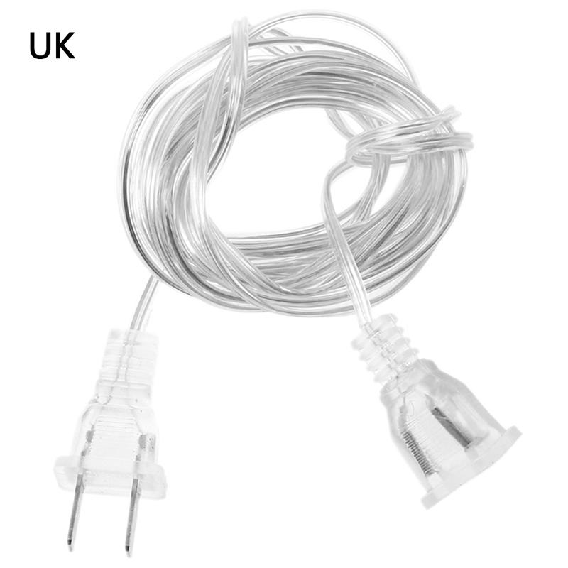 5m EU/UK Plug Power Christmas Extension Cable Extender Wire for LED String Light