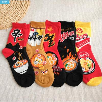 Носки K-Ramen, набор из 5 пар – Тема корейской лапши быстрого приготовления