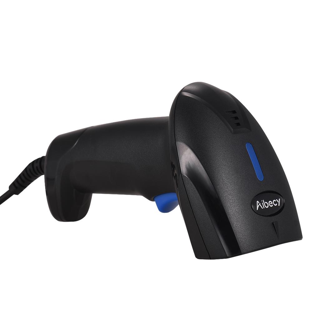 Сканер штрих-кода Aibecy USB Автоматический считыватель штрих-кодов 1D Портативный POS