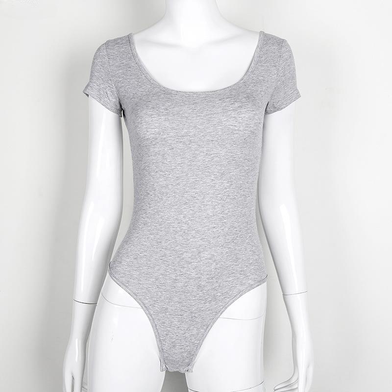Y2K европейский и американский сексуальный полый комбинезон с короткими рукавами и открытой спиной