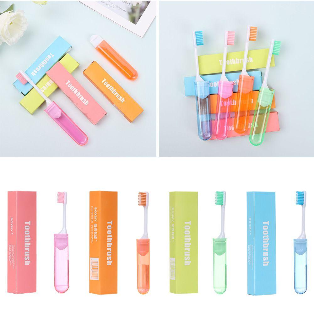 Health Travel Camping Portable Oral Cleaning Business Trip Outdoor Tooth Brush Folding Toothbrush
