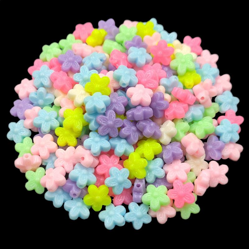 200 шт. Цветочная звезда DIY ремесла свободные бусины для изготовления ювелирных изделий ярких цветов кулон ожерелье браслет