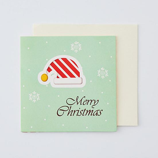 Поздравительная открытка Модная красочная легкая рождественская открытка Экологичная инновационная рождественская открытка Рождественская открытка для подарков