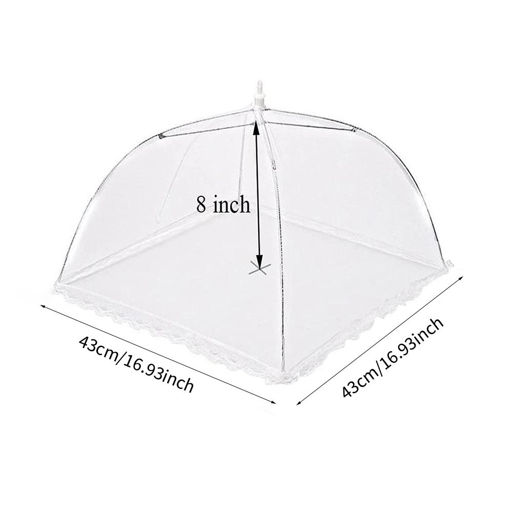 Складная кухонная сетка для пищевых продуктов, антимушиные пищевые покрытия, палатка, многоразовая складная крышка, защищающая от насекомых, сетка для защиты пищевых продуктов