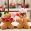 Christmas Gingerbread Man New Decorations Cute Mini Fabric Five-Star Doll New Year Pendant Creative Pendant Design Two Options