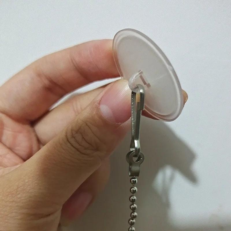Ceiling Strong Traceless Small Disc Hook Transparent Suction Hook Home Storage Decorative Poster Hanging Self Adhesive Hooks