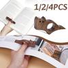 1-4 шт. Деревянная закладка для чтения с котом, Поддержка для страниц книги, Держатель для страниц книги, Инструменты для быстрого чтения для энтузиастов