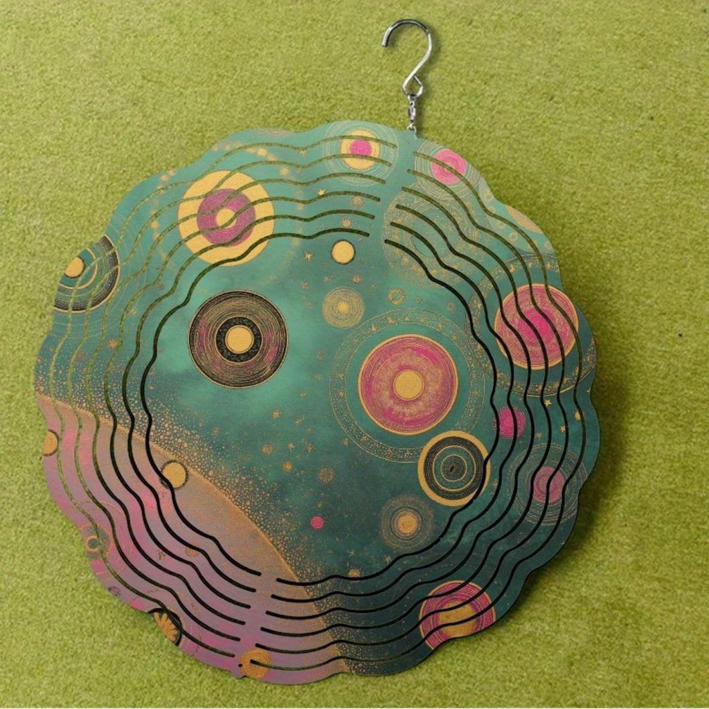 10 Inch Hanging Wind Chime for Outdoor Garden Balcony Decor Spring Summer Gift Artistic Elegant Design with 360 Rotating Hook