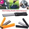 Мини-складная двусторонняя точилка 400/600 #, точильный камень, точильный камень
