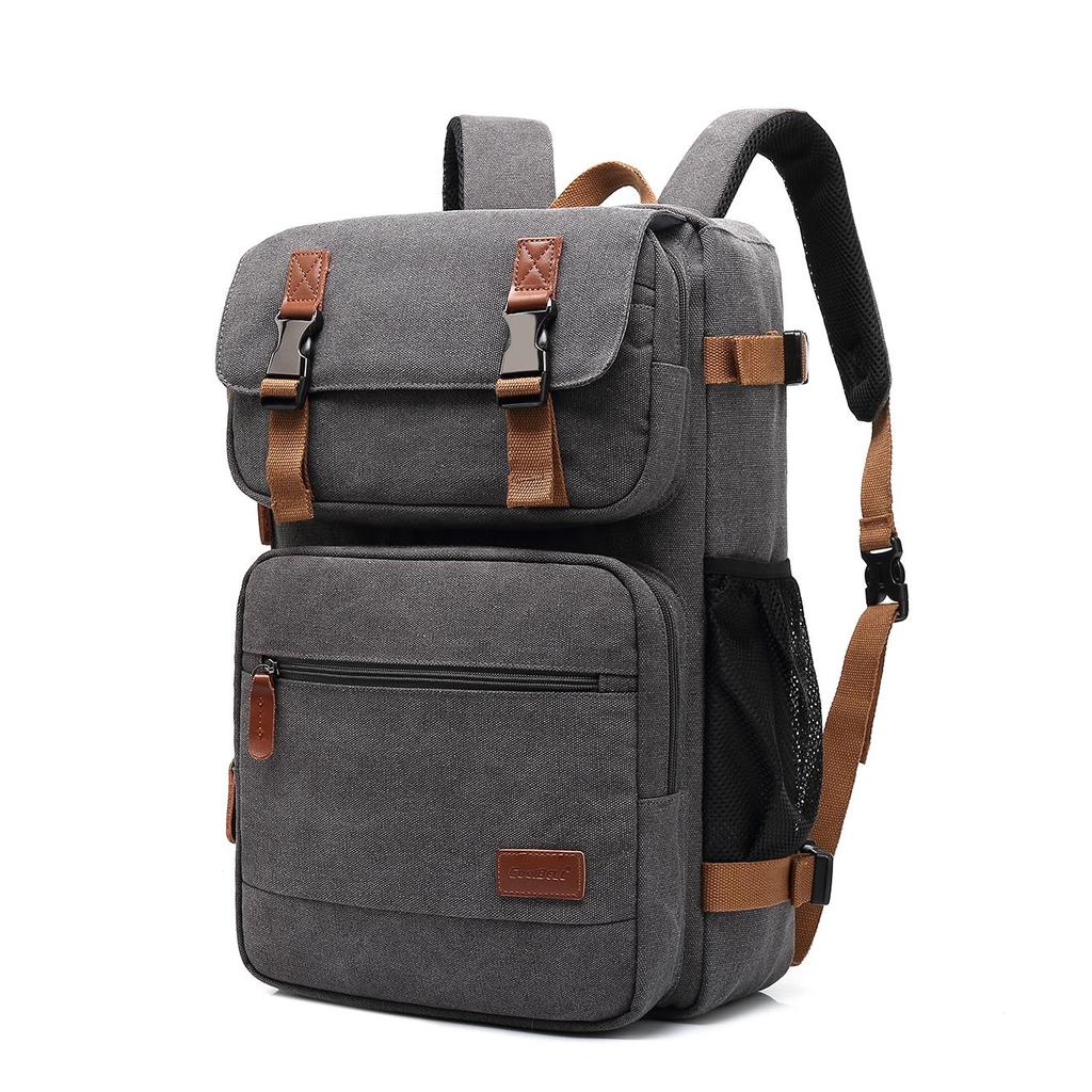 Мужской рюкзак Cool Bell, мужская многофункциональная сумка через плечо, сумка-мессенджер и сумочка, водонепроницаемый рюкзак для ноутбука, холст CB5503 15,6/17,3 дюйма