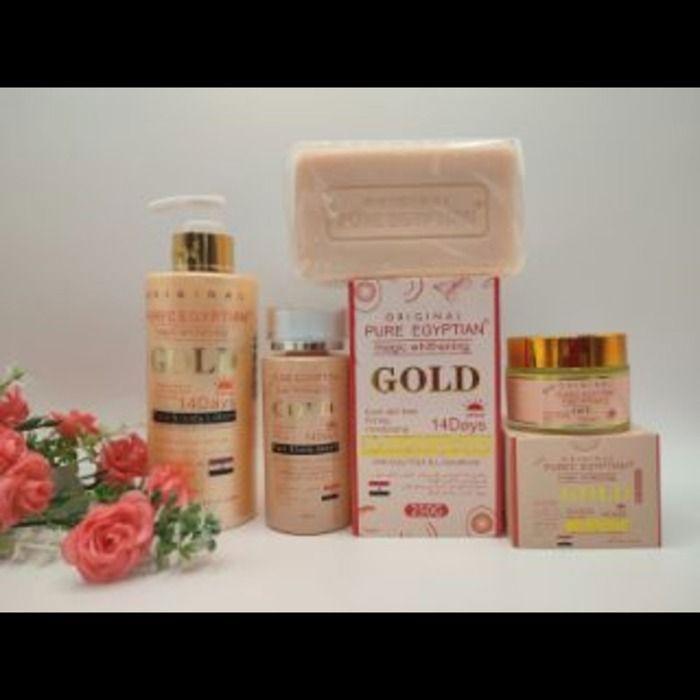 Gamme De Beauté Super Eclaircissant "PUREC EGYPTIAN MAGIC GOLD"