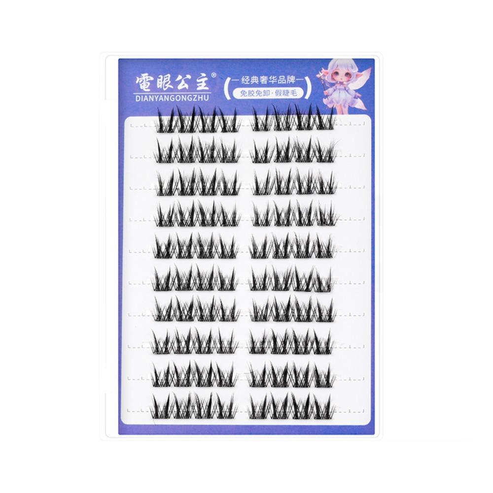 Густые накладные ресницы без клея, долговечные, сегментированные, пучки ресниц для женщин и девочек