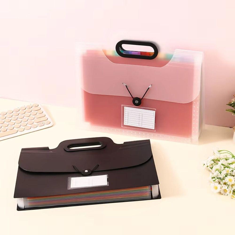 13/25 Pocket Expanded File Folders Colorful Inner Pocket File Holder Accordion File Organizer Home