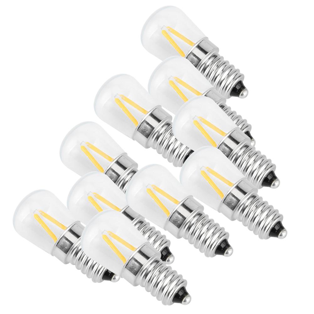 E14 Короткая нить накаливания Мини E14 светодиодная лампочка 1.5W AC 230V для домашнего автомобильного шкафа гостиничного освещения