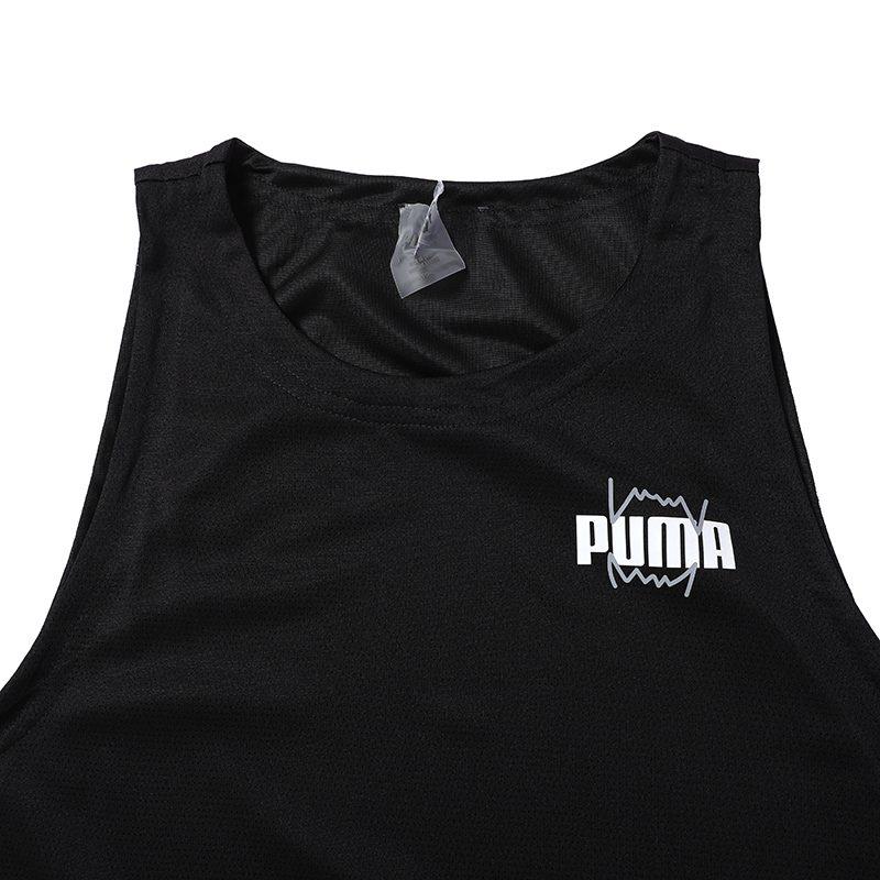 PUMA Tank Tops Men's Black Crew Neck Moderate Other 670833-02